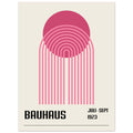Bauhaus Pink Poster, No. 113, abstract, architecture, design, #illieeart