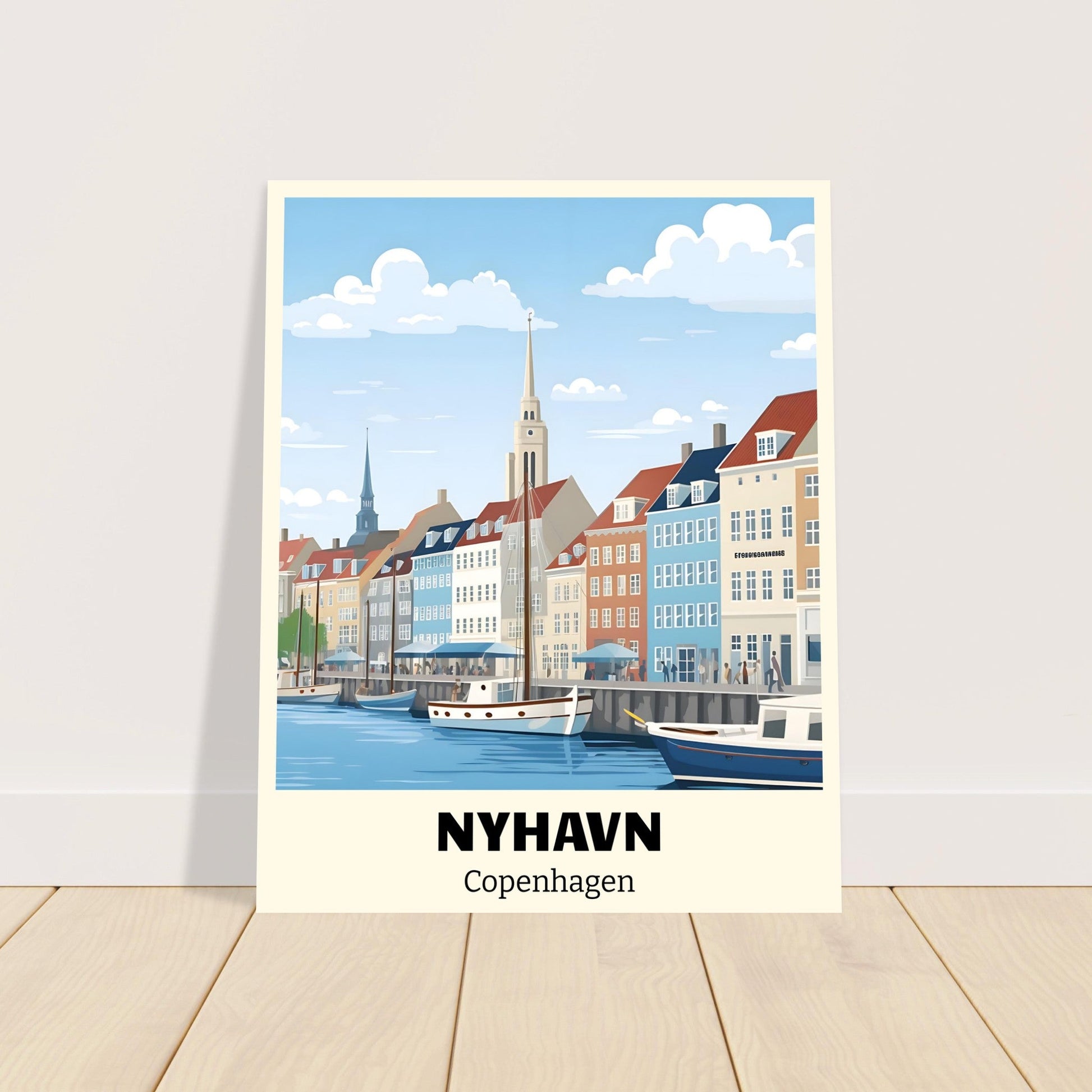 Copenhagen Travel Poster | Nyhavn travel Poster |, copenhagen, Home & Living, Indoor, #illieeart #