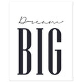 Dream Big Black & White, Black and white, Typography, , #illieeart #