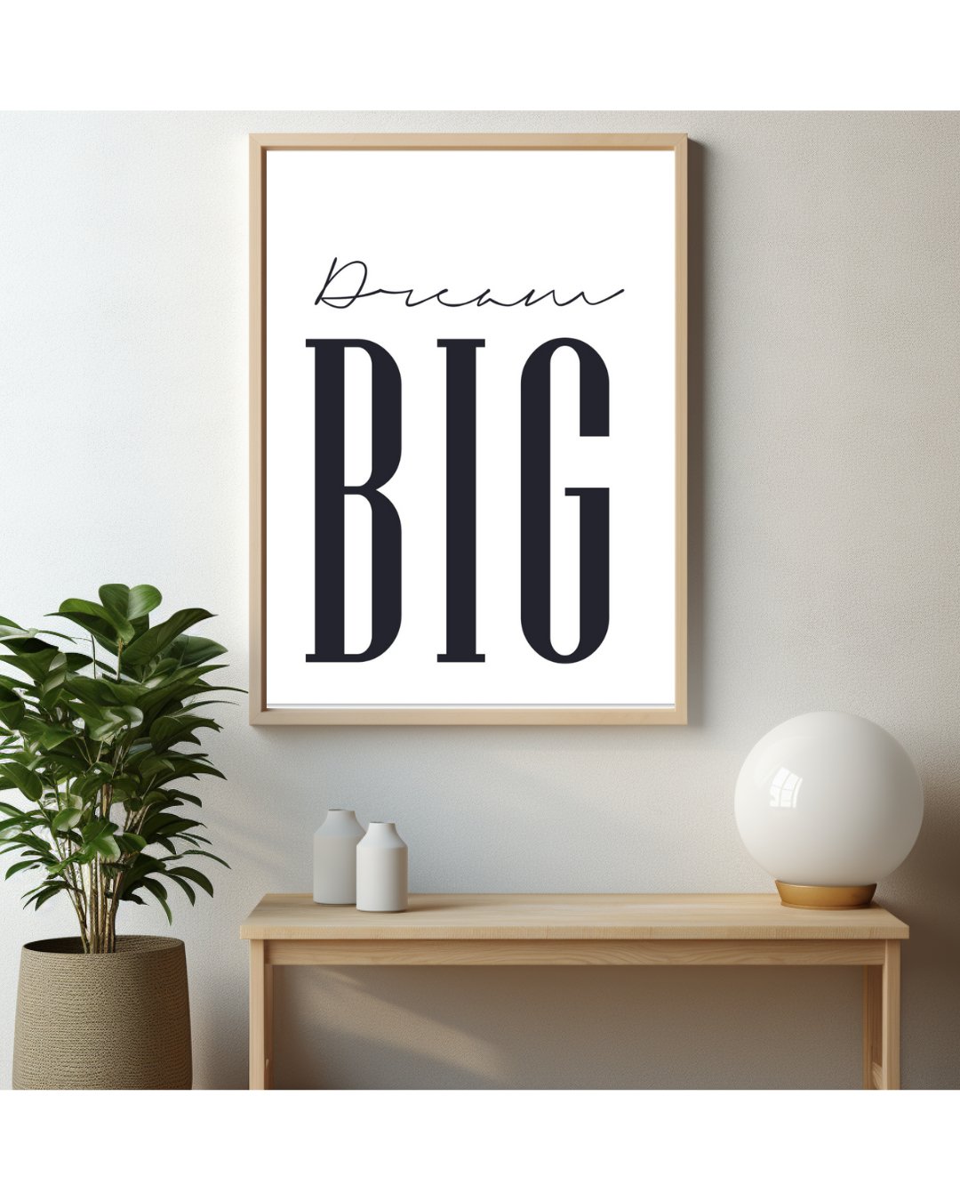 Dream Big Black & White, Black and white, Typography, , #illieeart #