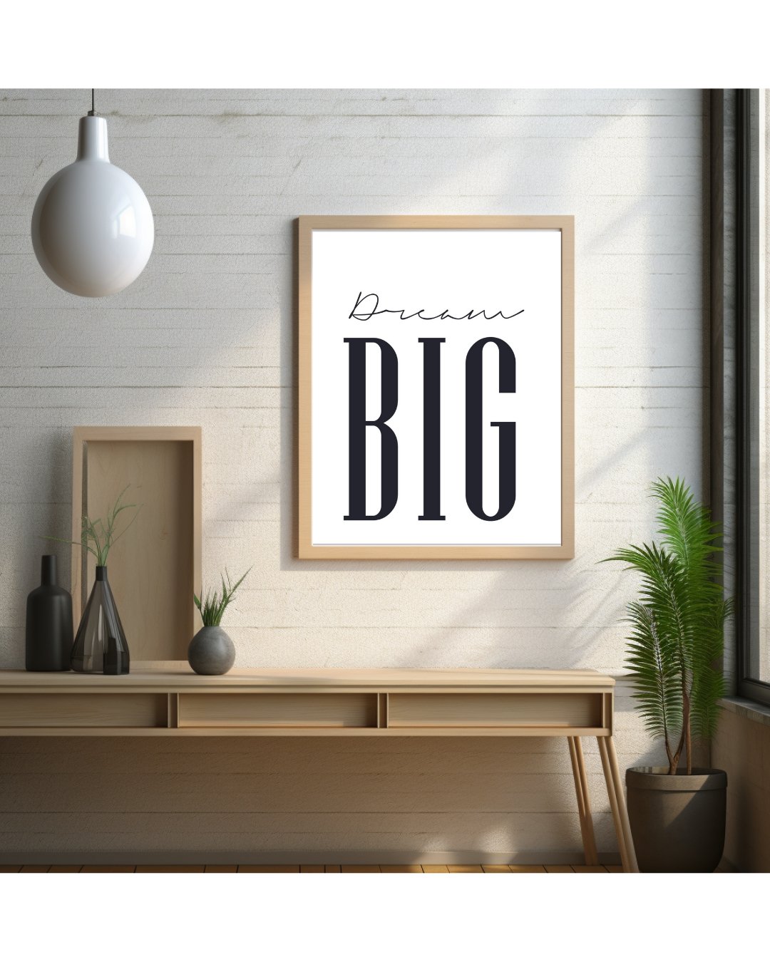 Dream Big Black & White, Black and white, Typography, , #illieeart #