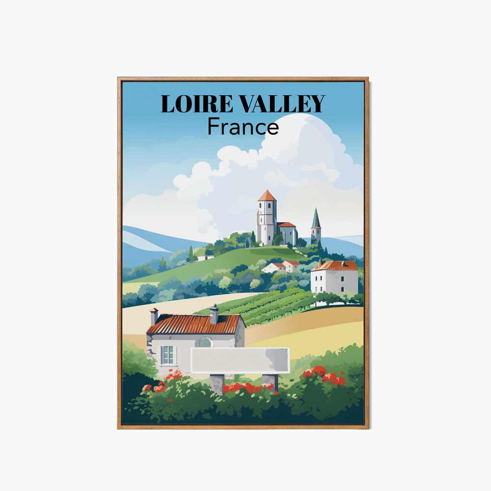 France - Loire Valley, Country Landscape, france travel print, Loire Valley, #illieeart #