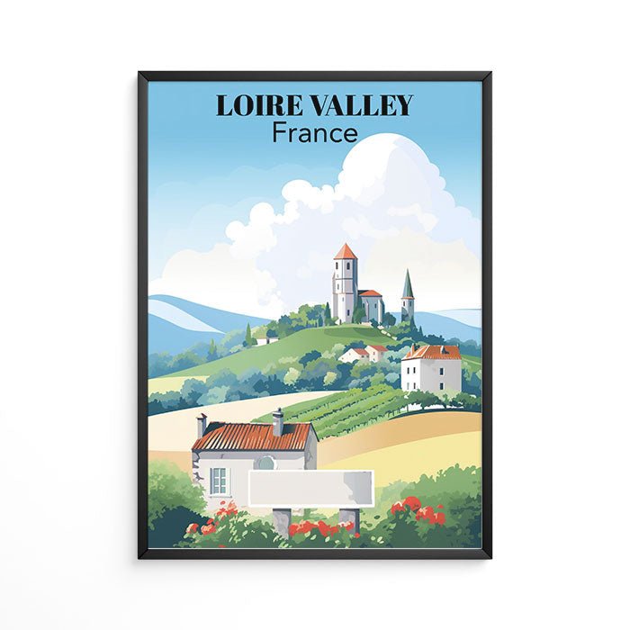 France - Loire Valley, Country Landscape, france travel print, Loire Valley, #illieeart #