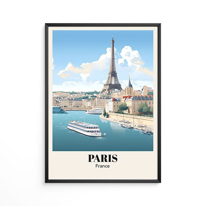 France, Paris, Paris travel print, Retro Paris Poster, Travel Poster, #illieeart #