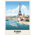 France, Paris, Paris travel print, Retro Paris Poster, Travel Poster, #illieeart #
