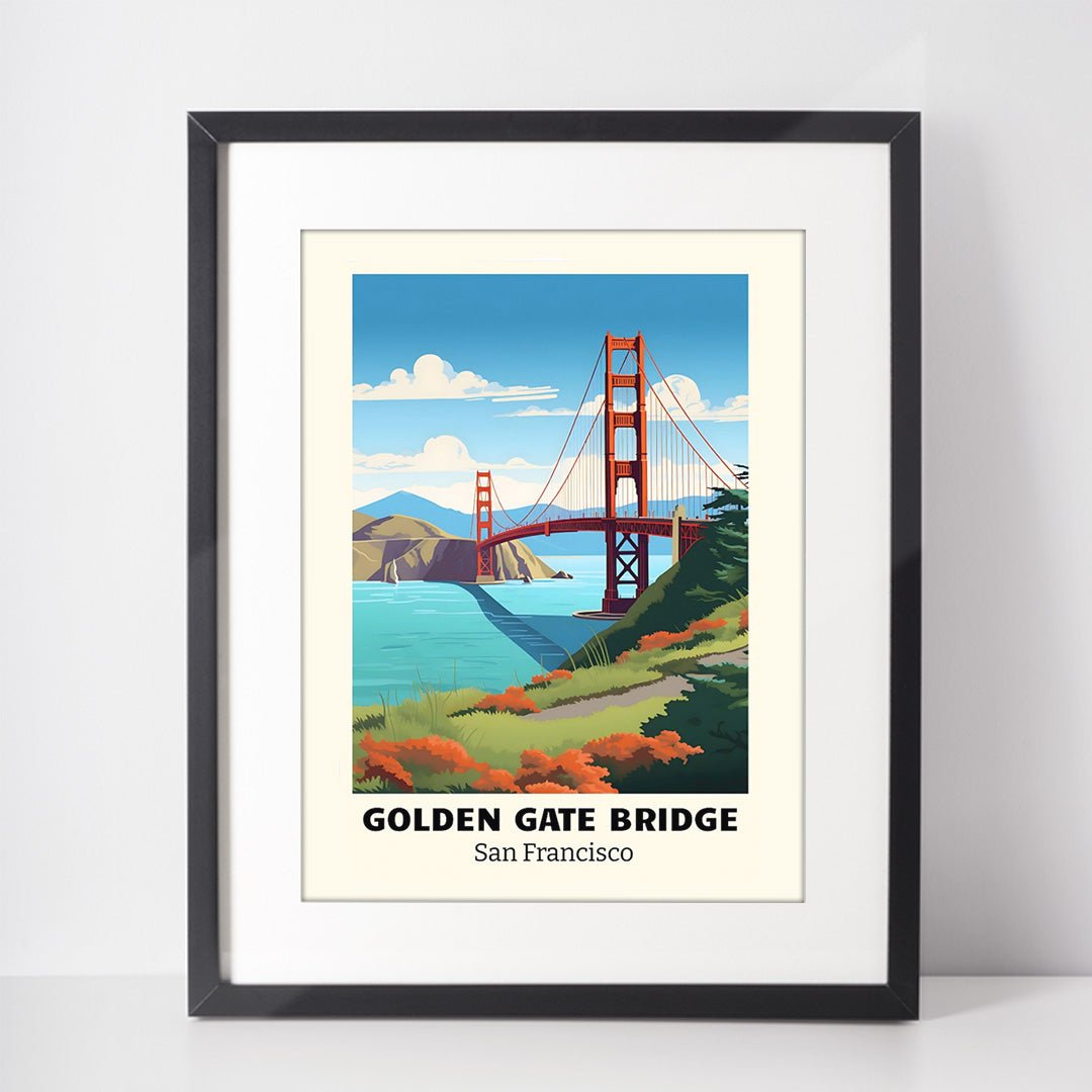 Golden Gate Bridge | San Francisco, Golden Gate Bridge, San Fransisco, Travel Poster, #illieeart #