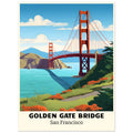 Golden Gate Bridge | San Francisco, Golden Gate Bridge, San Fransisco, Travel Poster, #illieeart #