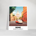 Italy - Rome Coordinates, italy travel poster, retro Travel print, rome travel poster, #illieeart #