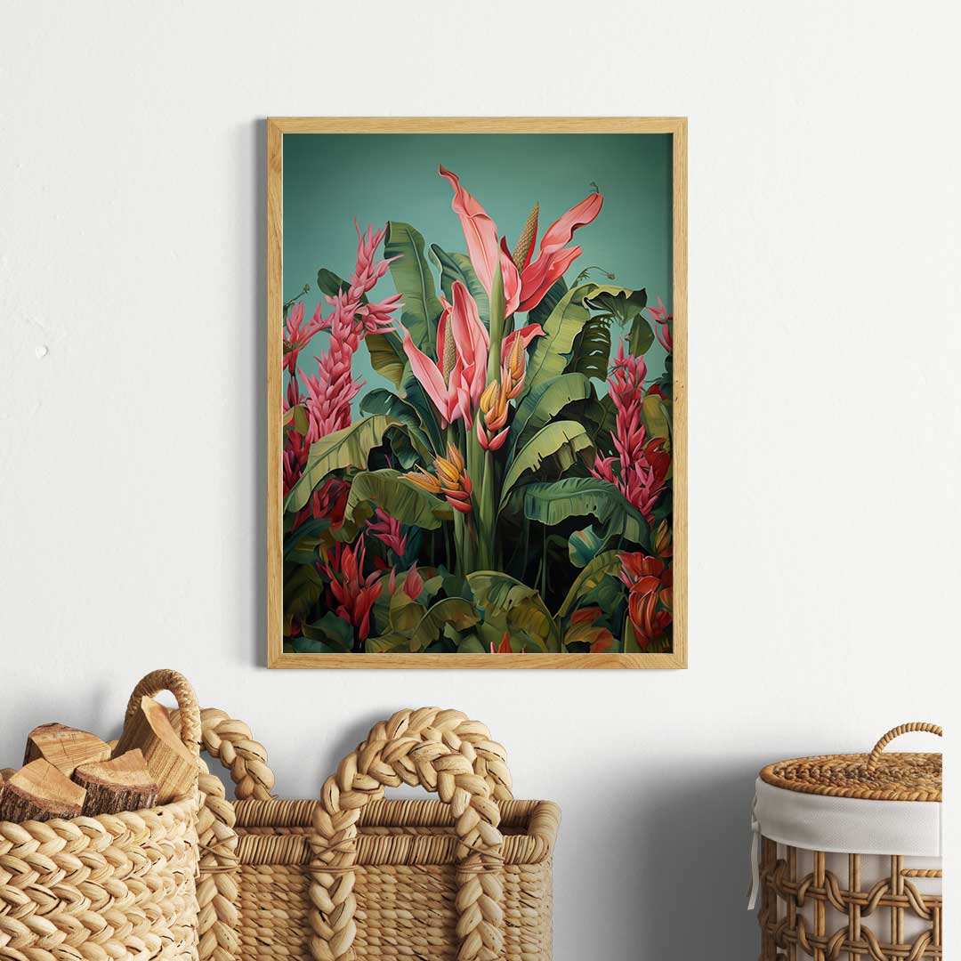 Forest Foliage, Forest print, moody art, tropical art prints, #illieeart