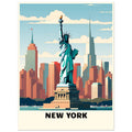 New York Travel Poster, New York, Retro Travel Poster, Travel Poster, #illieeart #