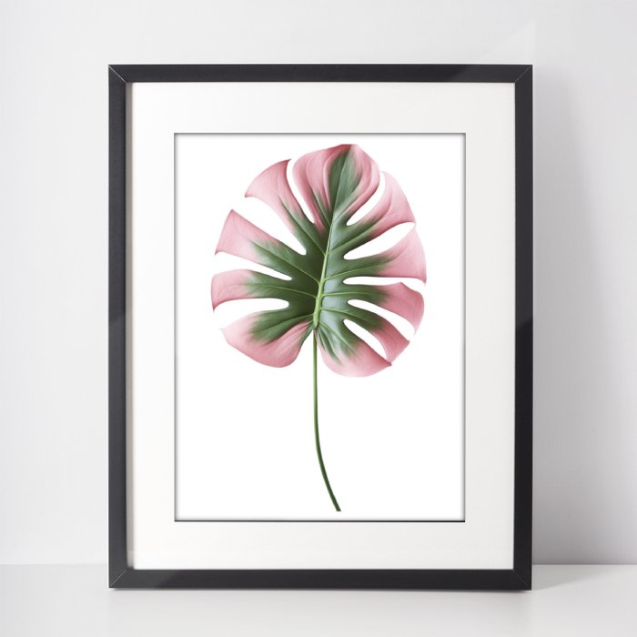 monstera artist Monstera Leaf Print | illieeart