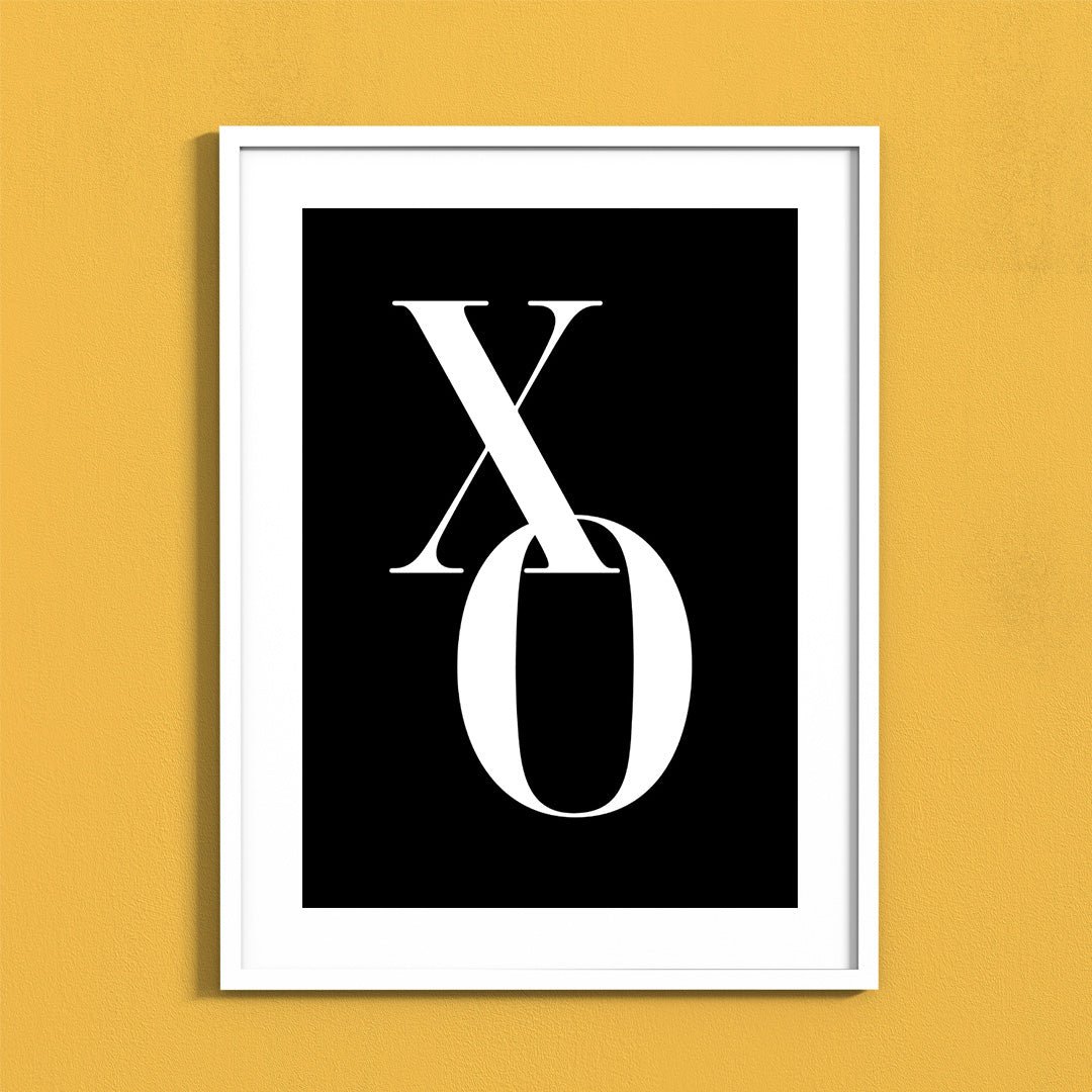 XO, Black and white, Typography, , #illieeart #
