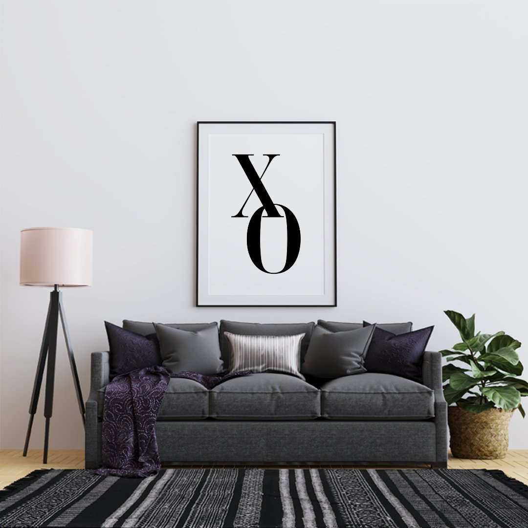 XO, Black and white, Typography, , #illieeart #