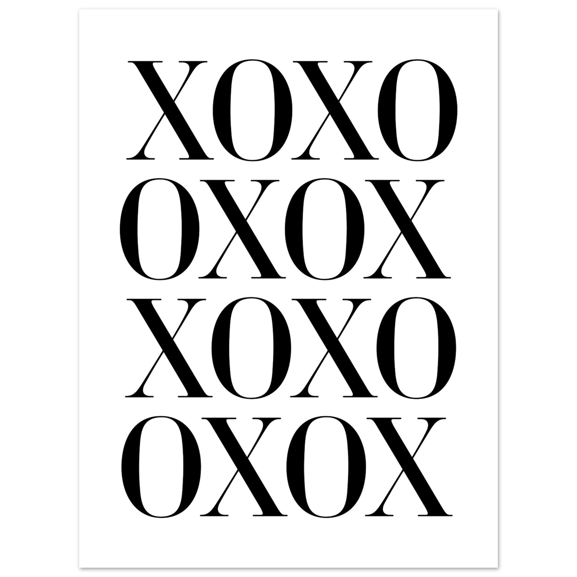 XOXO, Black and white, Typography, , #illieeart #