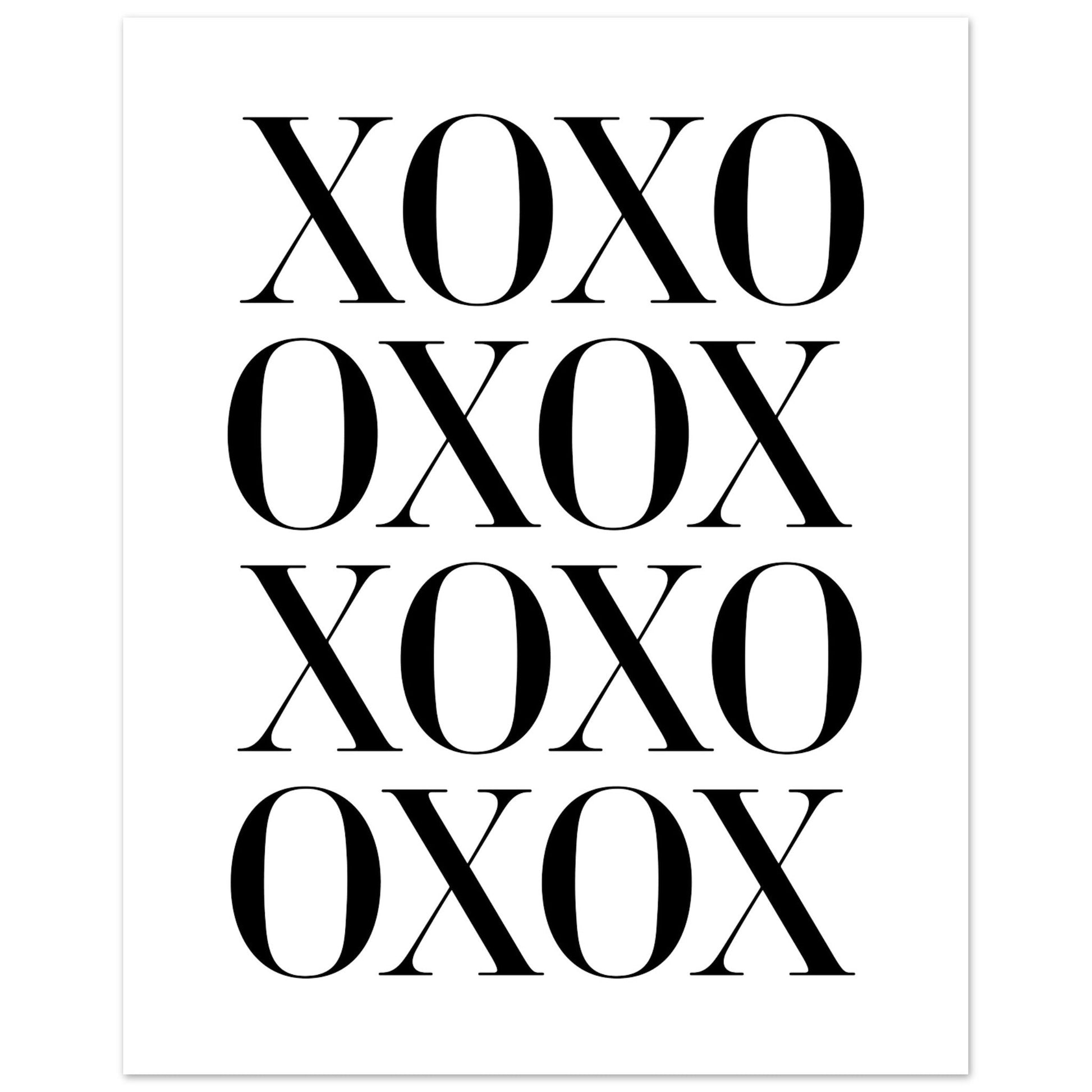 XOXO, Black and white, Typography, , #illieeart #