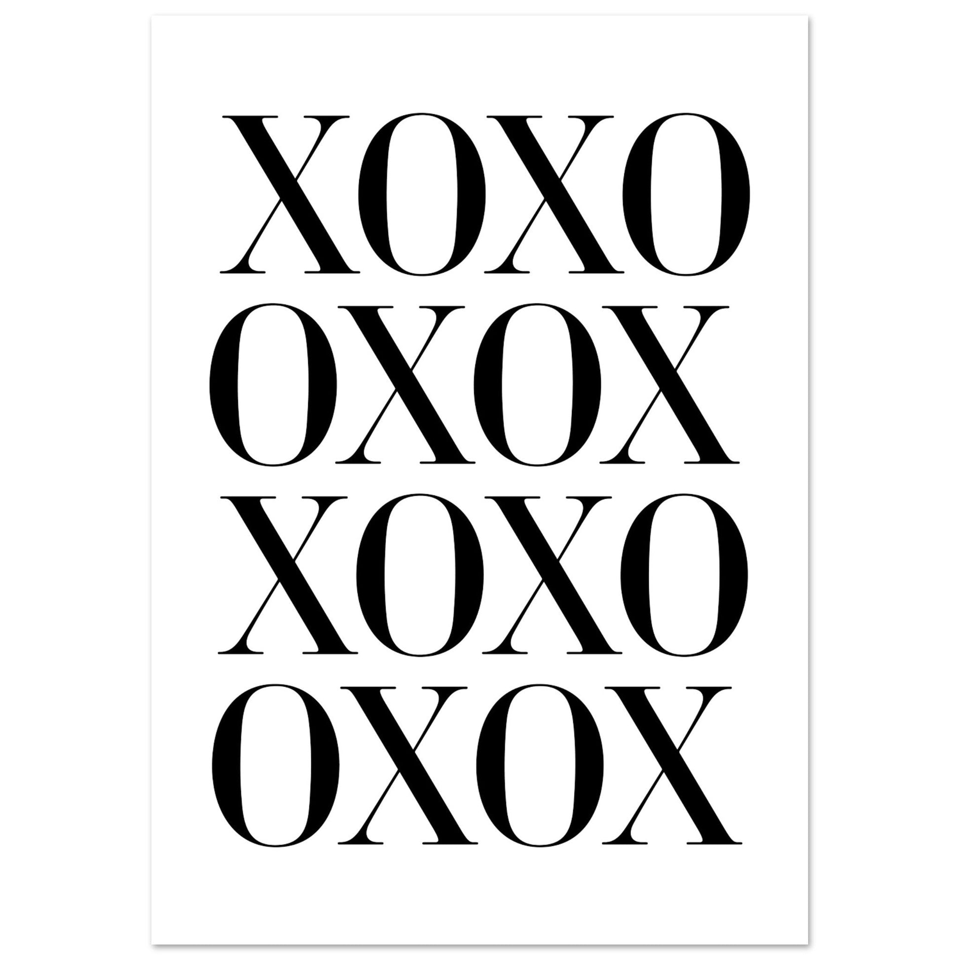 XOXO, Black and white, Typography, , #illieeart #