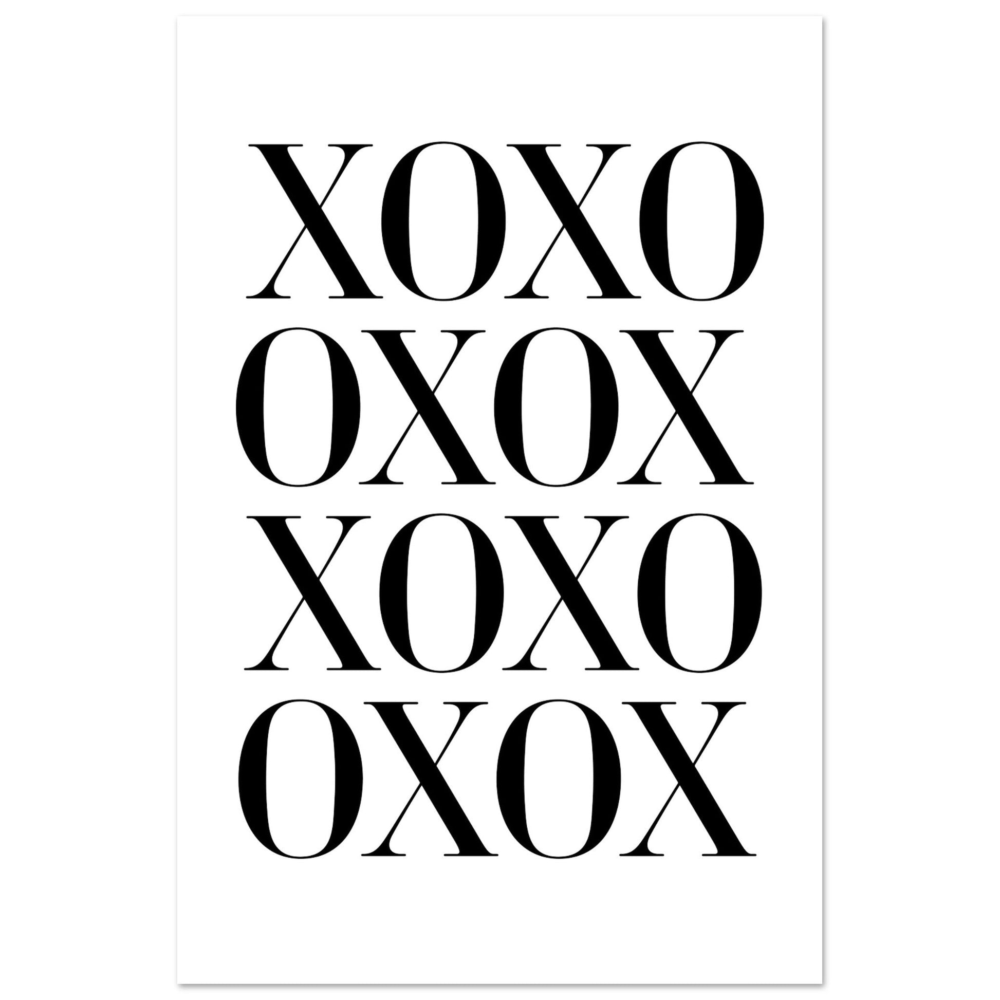 XOXO, Black and white, Typography, , #illieeart #