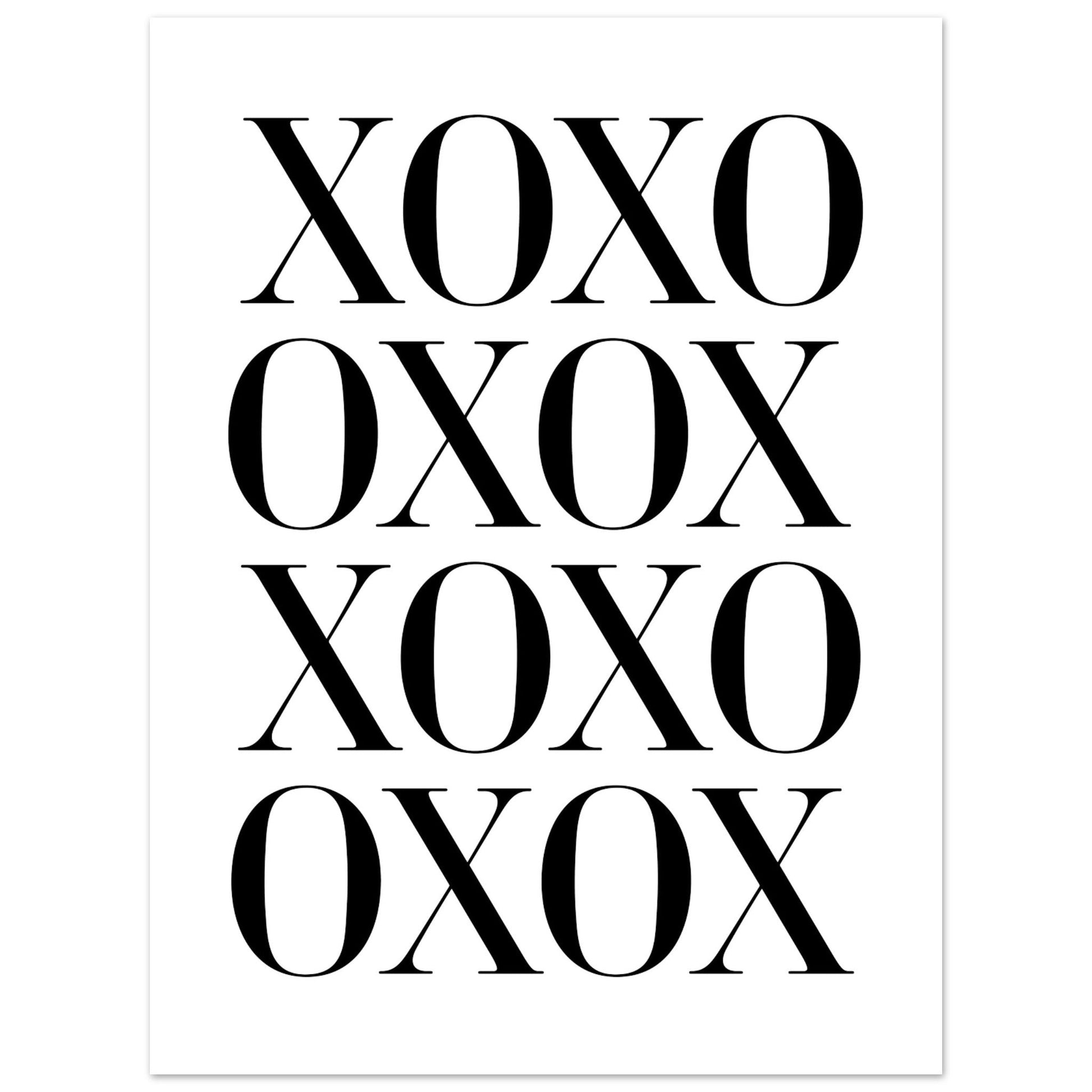 XOXO, Black and white, Typography, , #illieeart #