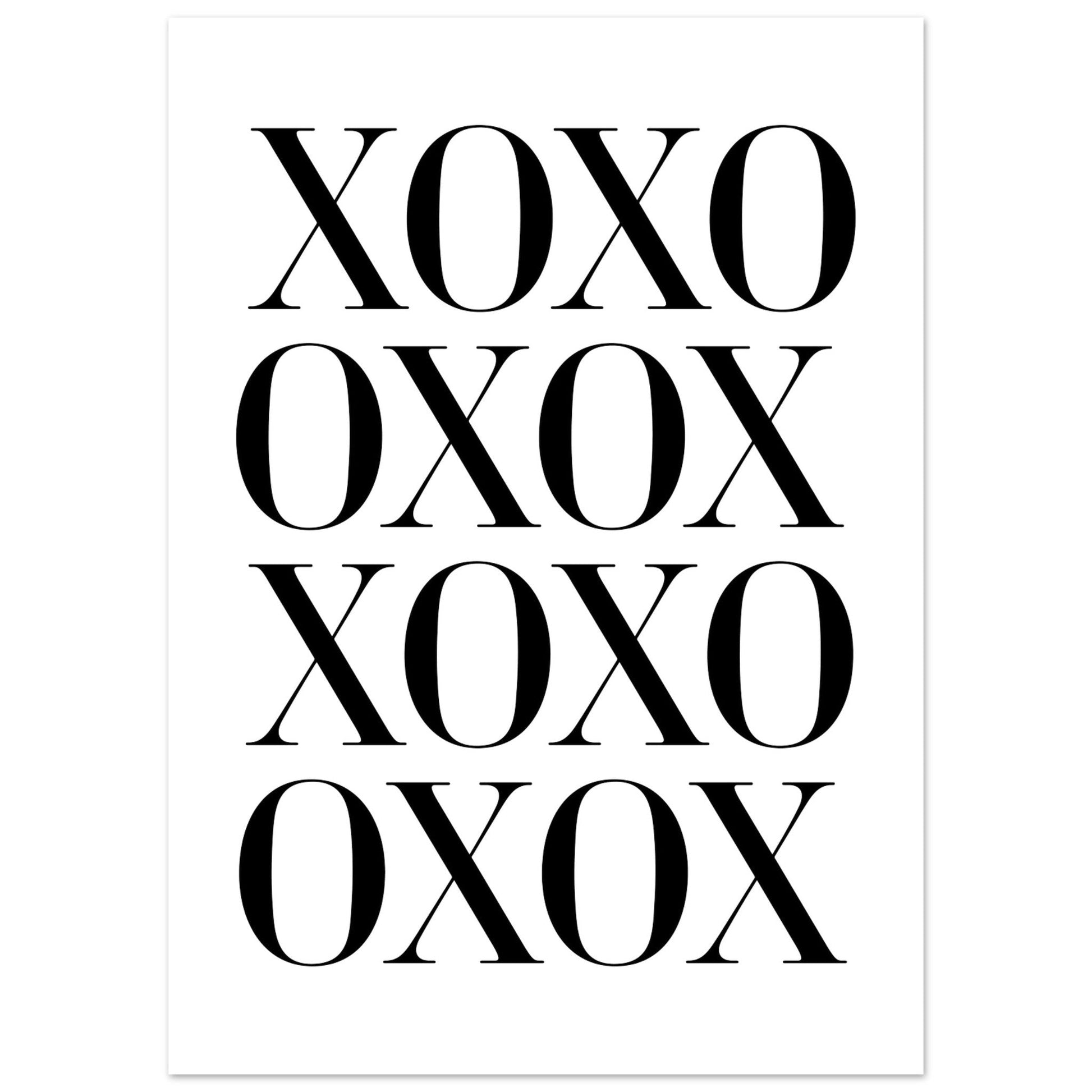 XOXO, Black and white, Typography, , #illieeart #