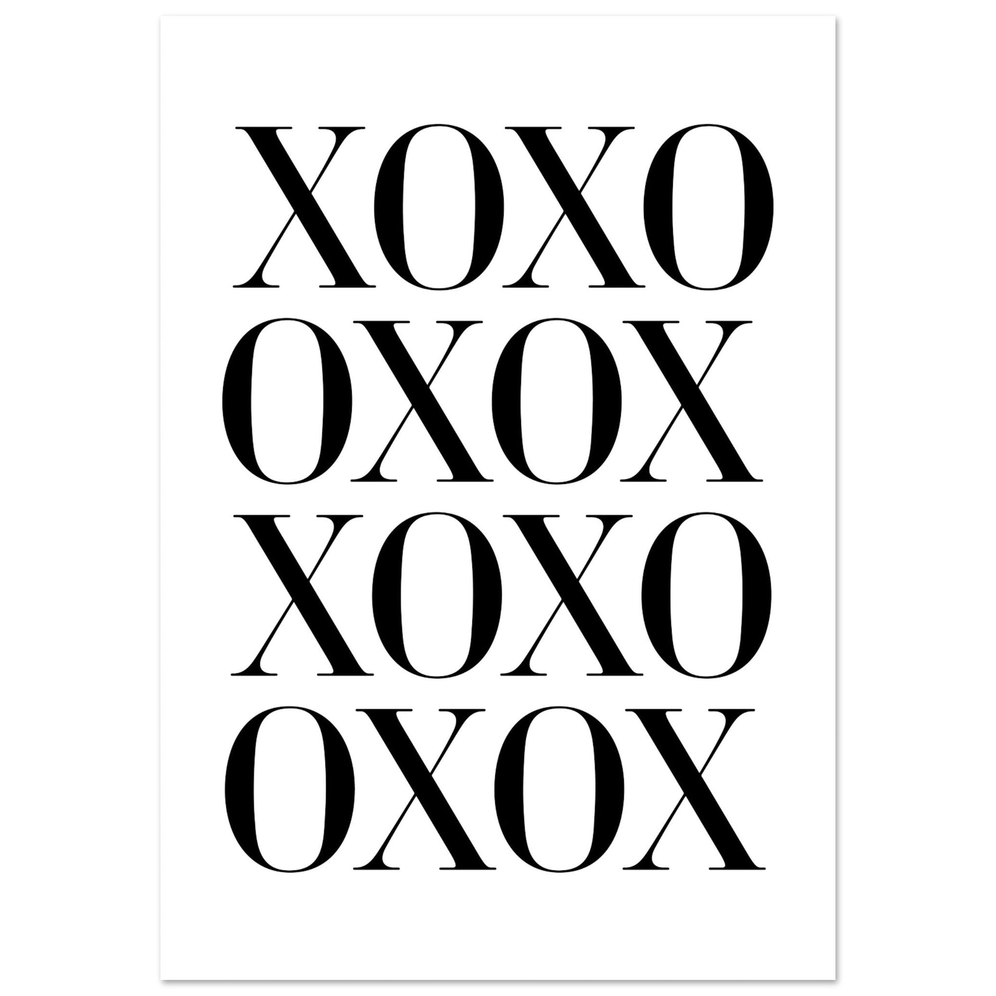 XOXO, Black and white, Typography, , #illieeart #