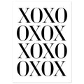 XOXO, Black and white, Typography, , #illieeart #